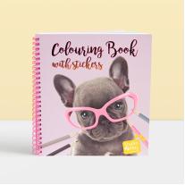 Книжка със стикери за оцветяване със стикери Studio Pets Санчеста