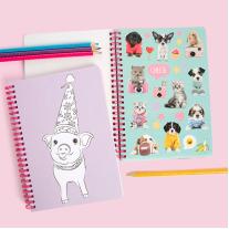 Книжка за оцветяване със стикери Studio Pets Кученце