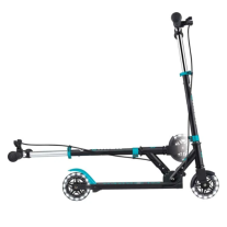 Тротинетка с ръчна спирачка FLOW ELEMENT JUNIOR LIGHTS, черна-синя