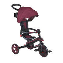 Детска сгъваема триколка 4 в 1 GLOBBER EXPLORER TRIKE FOLDABLE Бургунди