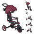 Детска сгъваема триколка 4 в 1 GLOBBER EXPLORER TRIKE FOLDABLE Бургунди
