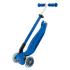 Детска сгъваема тротинетка с родителски контрол Globber Go Up Deluxe Flash Lights Тъмно синя