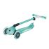 Детска сгъваема тротинетка с родителски контрол Globber Go Up Deluxe Flash Lights Мента