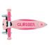 Детска сгъваема тротинетка с родителски контрол Globber Go Up Deluxe Flash Lights Розова