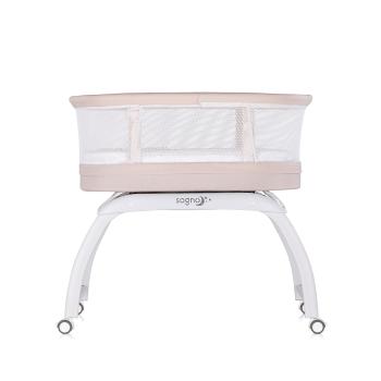 Кошара-люлка с LED дисплей Chipolino Sogno макадамия