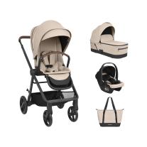 Бебешка количка Kikka Boo Mia 3 в 1, цвят Beige