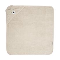 Хавлия с качулка Lorelli - С бродерия, 90 x 90 cm, Бежова