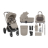 Бебешка количка 2в1 Kikka Boo Goya Platinum Champagne