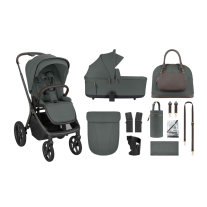 Бебешка количка 2в1 Kikka Boo Goya Platinum Olive