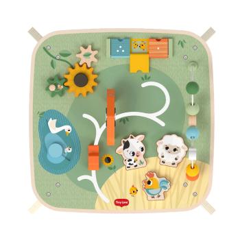 Дървена маса с активности Tiny love Farmers Funday, 12м+