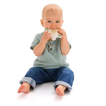 Гризалка от естествен каучук със звуци Sophie-la-giraffe