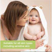 Бебешка Хавлия С Качулка От Органичен Бамбук Кафяво Мече KeaBabies