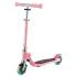 Детска сгъваема тротинетка с две светещи колела Globber Flow Foldable Junior Lights Розова