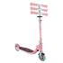 Детска сгъваема тротинетка с две светещи колела Globber Flow Foldable Junior Lights Розова
