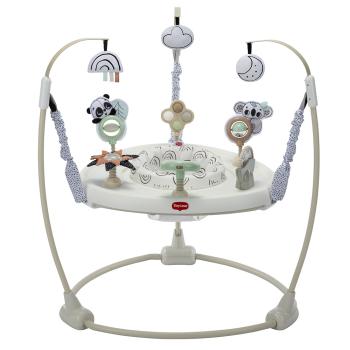 Активен център и бънджи 4 в 1 Tiny Love - Jump & Play, Black & White Decor