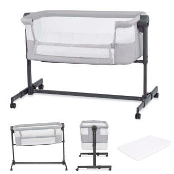 Бебешка кошара KinderKraft NESTEE UP 2 GREY