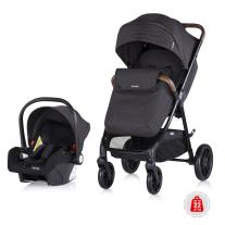Бебешка количка Chipolino 2 в 1 + стол за кола Ултера, къпина