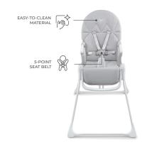 Стол за хранене Kinderkraft BINCI LIGHT GREY