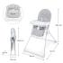 Стол за хранене Kinderkraft BINCI LIGHT GREY