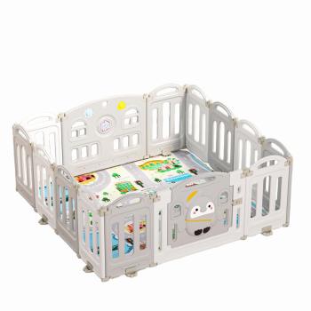 Ограда сгъваема Moni Garden 150/150 с музика Penguin