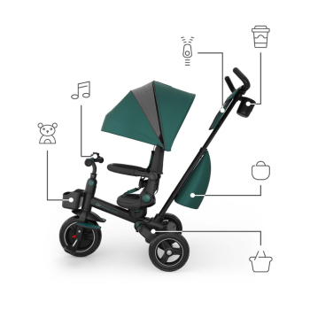 Триколка KinderKraft SPINSTEP 2 PLUS ЗЕЛЕНА