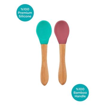 Бебешки лъжици - 2 бр.Minikoioi Scoops Green/Rose