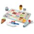 Дървен магнитен пъзел със сладолед и комплект за игра Melissa & Doug - 16 части 