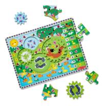 Дървен пъзел с животни Melissa & Doug 24 части 