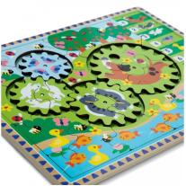 Дървен пъзел с животни Melissa & Doug 24 части 