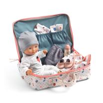 Играчка кукла бебе в куфар с дрехи и аксесоари Djeco