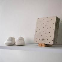 Правоъгълна Метална Кутия за Бебешки Отпечатък със Стойка Petite ARTichaut Pretty Hearts