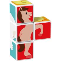 Магнитен конструктор Geomag Животни и карти, 11 части