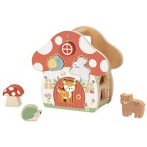 Дървен сортер TookyToy Гъбка