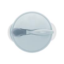 Купа с термо лъжица KikkaBoo Blue