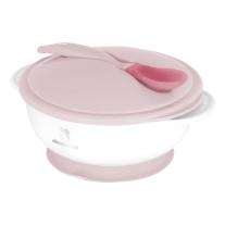 Купа с термо лъжица KikkaBoo Pink
