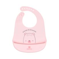 Силиконов лигавник с джоб Kikka Boo Bear with me Pink