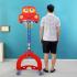 Интерактивен баскетболен кош Feelkids 6 в 1, червен цвят