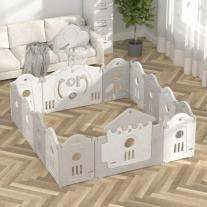 Сгъваема бебешка ограда с баскетболен кош за игра Feelkids