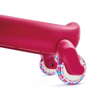 Балансираща количка с LED светлини Hape, Червена