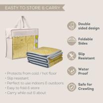 Бебешка двустранна подложка Taf Toys, Fold ′n Fun, Тъмно синьо