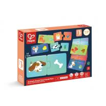 Детски образователен пъзел Hape, С какво се хранят животните, 36 части