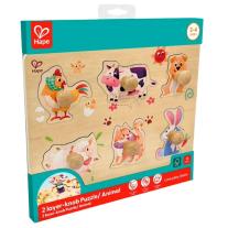 Дървен пъзел Hape, Животни от фермата
