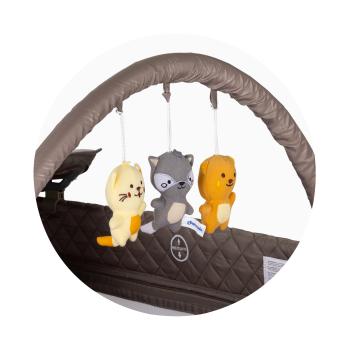 Детска сгъваема кошара Chipolino Luna тирамису