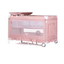 Сгъваема детска кошара за сън и игра Chipolino Palace Коте розов