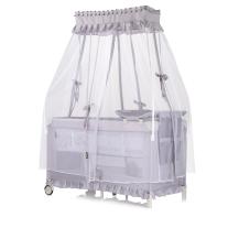 Сгъваема детска кошара за сън и игра Chipolino Palace Хипо сива