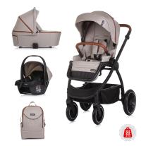 Детска количка Chipolino 3 в 1 Престиж, тирамису