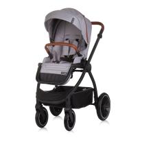 Детска количка Chipolino 3 в 1 Престиж, облачно сиво