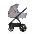 Детска количка Chipolino 3 в 1 Престиж, облачно сиво