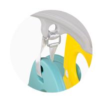 Комплект пързалка, люлка и кош Chipolino, цвят Мулти