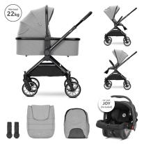Бебешка количка с реверсивна дръжка 3 в 1 Lorelli Reya GREY
